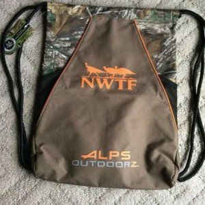 NWTF DRAWSTRING BACKPACK - Alps Outdoors. Turkey Carry-Out Bag Tote